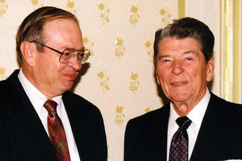 Marlan Downey and Ronald Reagan