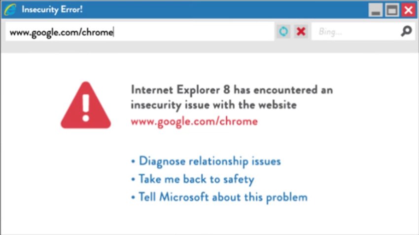 It’s been years. Time to Breakup with IE8.