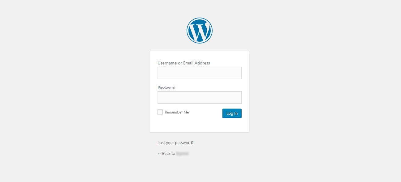 Login to WordPress